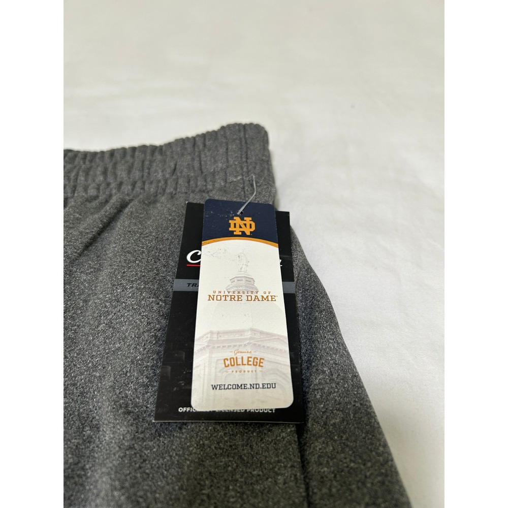 Captivating Notre Dame Fighting Irish Mens Gray Fleece Sweatpants Medium NWT - Picture 6 of 12